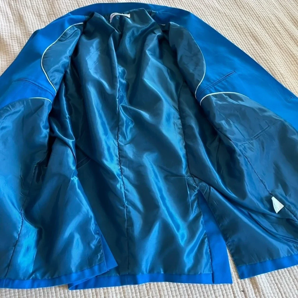 HAVE 2 HAVE Blazer Mens 2XL Cobalt‎ Blue Single Button Notch Lapel Sport Coat